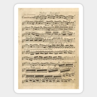 Vivaldi | Spring | Original handwritten score by Antonio Vivaldi | The four Seasons Sticker